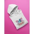 thumbnail image 3 of Unicorn With Gems And Flowers Hoodie Women -SPIdeals Designs, Female 3X-Large, 3 of 4