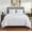 Blanc, variante sur Ensemble de couette en coton Venice