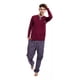 thumbnail image 1 of Pijama Hombre Playera Tejido De Punto ALG. Pantalon Popelina, 1 of 8