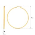 thumbnail image 6 of SuperJeweler 50MM Classic Hoop Earrings in 14 Karat Yellow Gold Over Sterling Silver for Women, 6 of 6