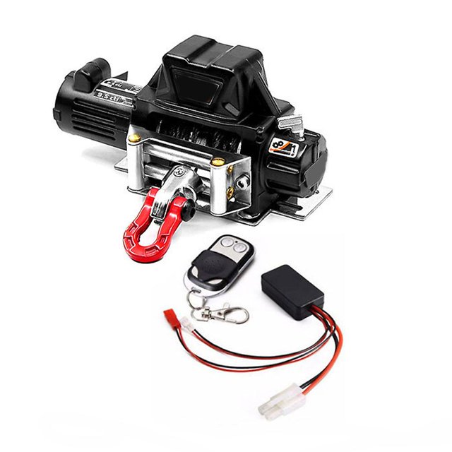 Winch and controller Winch and controller El metal de la novedad hizo el torno eléctrico con el cable de acero para las piezas del coche de Rc