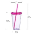 thumbnail image 2 of Cupture Classic 16 oz Candy Insulated Tumbler 12-Pack with Lid & Straw, 2 of 11