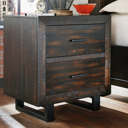 Signature Design By Ashley Parlone 2 Drawer Nightstand Walmart Com