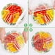 thumbnail image 4 of Bolsas de almacenamiento de alimentos frescos, 200 piezas, tapas elásticas reutilizables para cuencos, bolsas de almacenamiento de alimentos sobrantes para picnic, para colocar en platos y, 4 of 5