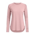 thumbnail image 6 of Avrnliq Womens Pink UPF 50+ Sun Protection Long Sleeve Rash Guard Quick Dry 4 Way Stretch Thumb Hole Outdoor Swim Hiking Active Top,Size XL, 6 of 6