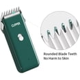 thumbnail image 3 of Professional Household Waterproof Low Noise Pet Hair Clippers Electric USB Rechargeable Painless Grooming Tools Hair Grooming Trimmer for Small Medium Dog Cat AP005 Green, 3 of 3