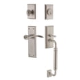 thumbnail image 1 of Nostalgic Warehouse New York Plate C Grip Entry Set Swan Lever in Satin Nickel, 1 of 3