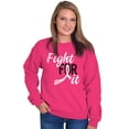 thumbnail image 5 of Fight For It Breast Cancer Aware Pink Women Crewneck Sweatshirt Brisco Brands S, 5 of 6