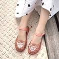 thumbnail image 4 of Ruyang Girls Glitter Jelly Sandals Cute Closed Toe Fisherman&nbsp;Sandal Summer Adjustable Straps Non-Slip Flats for Beach, 4 of 7