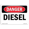thumbnail image 1 of SignMission OS-DS-A-1218-L-2059 12 x 18 Po Signe de Danger OSHA - Diesel, 1 of 1