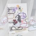 thumbnail image 3 of Pegatizas De Collage De Borde Vintage, Calcomanías De Cuadro De Diálogo, Pegatinas De Temas De Diseño De Memoria Superpuesta Y, Para Etiquetas De Bricolaje, álbum De Recortes,, 3 of 7