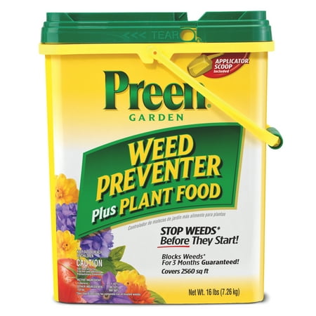 Preen Garden Weed Preventer + Plant Food - 16 lb. - Covers 2,560 sq.