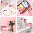 thumbnail image 3 of Bolsa de maquillaje Hillban Preppy Pink Flax 12 unidades para mujer, 3 of 6