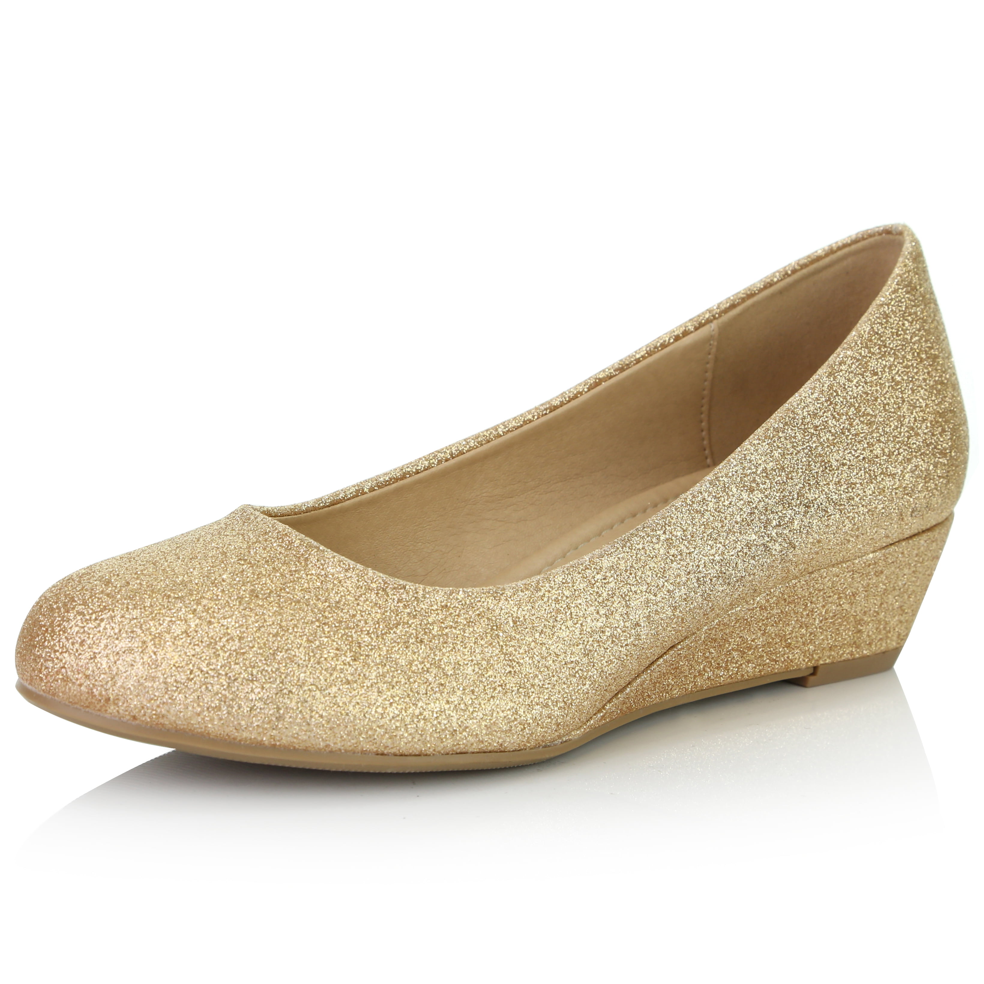 comfortable glitter heels