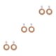 thumbnail image 5 of Sonducket Pendientes colgantes ligeros hechos a mano para mujer, aretes tejidos exquisitos a la moda y elegantes, champán Type1 NO1, 5 of 6