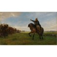 thumbnail image 2 of Peter Nicolai Arbo 24x16 Black Ornate Framed Double Matted Museum Art Print Titled: Untitled (1886), 2 of 5
