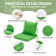 thumbnail image 5 of STARY Outdoor Deep Seat Cushions for Patio Furniture, 24"x24" Replacement Sectional Cushions for Outdoor Sofa, Armchair, 4 Pieces, Green, 5 of 8