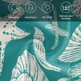 thumbnail image 6 of Teal Green Starfish Coastal Cloth Napkins, Shell Summer Beach Nautical Washable and Reusable Dinner Napkins Set of 2, Table Napkin for Kitchen Party Birthday Wedding Hotel Housewarming 20"x20", 6 of 9