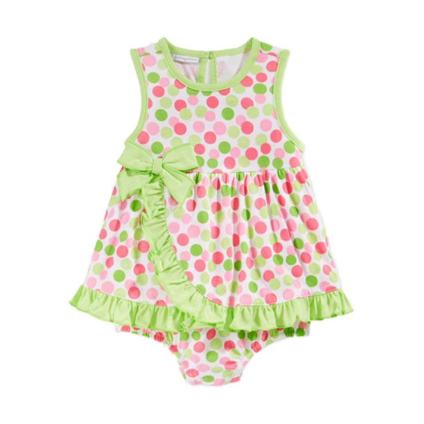 First Impressions First Impression Infant Baby Girl Dot Ruffled