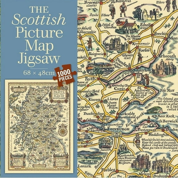 The Scottish Picture Map Jigsaw, (Hardcover)