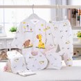 thumbnail image 2 of Gibobby 0-3 Months Newborn Infant Fall Winter Romper Set 5Pcs Boy Girl Clothes Unisex Infant Clothes Set Newborn Outfits Set Infant Winter Clothes Set,Color-B, 2 of 2