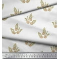 thumbnail image 3 of Soimoi Rayon Fabric Leaves & Floral Block Print Fabric by The Yard 42 Inch Wide, 3 of 3