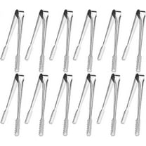12 Pcs Candy Tongs, Icing Sugar Tongs, Stainless Tongs, For Ice Cream, Sugar, Cookie, Bar, Buffet, Grill Bar Kitchen And More