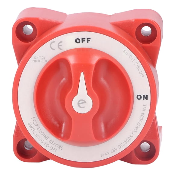 KIMISS Blue Sea Battery Switch, 350A Battery Switch 48VDC Knob Type Single Circuit Power Disconnect Isolator for Marine Boat Car Truck Trai