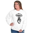 thumbnail image 4 of Heart Nuclear Explosion Symbolic Unisex Plus Fleece Graphic Sweatshirt Brisco Brands 5X, 4 of 5