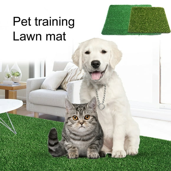 LiMimmuu Dog Toilet Pet Toilet Easy-to-Clean Artificial Grass Dog Toilet Mat Dog Toilet Easy to Clean Comfortable Plastic Pet Puppy Potty Trainer Artificial Lawn Grass Pad for Floor Dog Mat