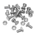 thumbnail image 5 of Zhaomeidaxi 50Pcs Aluminium Nut Bolt Kit Tough Removable Threading Screws Through Hole Bolts Hardware, 5 of 15