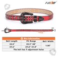 thumbnail image 7 of SUOSDEY Skull Kids Rhinestone Belt Girls Boys Sparkly Bling Diamond Belt Cowgirl Cowboy Belt, 7 of 7