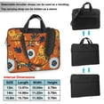 thumbnail image 2 of PUREYAH Laptop Case Bag with Compartments for Women, Groovy Cats Orange Background Lightweight Computer Tote Bag for Men Travel Work 15.6 inch, 2 of 7