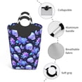 thumbnail image 4 of KLL flower starry sky Skull Laundry Hamper,Large Canvas Fabric Lightweight Storage Basket Toy Organizer Dirty Clothes Collapsible Waterproof, 4 of 6