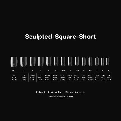 Apres Gel-X Tips 2.0 (600pc) - Sculpted Short Square