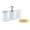 White #0, variant on Modern Bathroom Accessory Set | 5-Piece Soap Dispenser, Toothbrush Holder, Tumbler & Soap Dish | Black White Gray PP Plastic | Countertop Organizer for Home Hotel