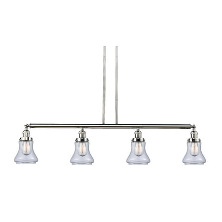 

Innovations 214-PN-S-G192 Bellmont 4 Light Island Light part of the Franklin Restoration Collection Polished Nickel