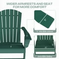 thumbnail image 2 of FURRYFECTION Adirondack Chairs Set of 2,HDPE All-Weather Adirondack Chair, Plastic Outdoor Patio Lawn Chairs for Patio Garden Backyard Deck,Forest, 2 of 6