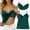 Dark Green -AP19, variant on Tank Top with Built in Bra for Women Spaghetti Strap v Neck Camisole Tops Workout Summer Cami Undershirt Light Brown L