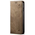 thumbnail image 5 of For Xiaomi Redmi Note 14S Case Jeans Cloth Texture Anti-Scratch Leather Stand Phone Cover - Coffee, 5 of 5
