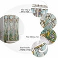 thumbnail image 5 of Small Stall Shower Curtain 48x72 Inch Narrow Half Size Butterfly Stained Glass Bath Curtains Bathroom Decor Summer Butterflies Botanical Vintage Waterproof Fabric Shower Curtain Set Hooks 48 Inch, 5 of 6