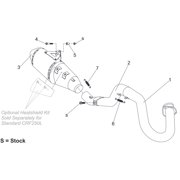 Yoshimura RS-4S Race Exhaust System | Stainless w/Carbon Tip (123400D520)