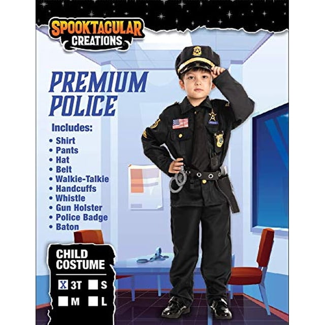 Disfraz de Niño Niño Policía Deluxe - L Spooktacular Creations Spooktacular Creations