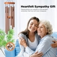 thumbnail image 5 of HBlife Memorial Gifts - Memorial Wind Chimes for Loss of Mom, Sympathy Gifts for Loss of Mother, Bereavement Wind Chimes in Memory of Loss of Love One, Bronze (32 inch), 5 of 8
