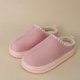 thumbnail image 3 of Women’s Faux Suede Memory Foam House Slippers with Fuzzy Lining, EVA Non-Slip Sole Indoor Outdoor Cozy Winter Slip-Ons, Warm Plush Home Shoes, Affordable Holiday Gift for Mom & Wife, 3 of 8