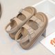 thumbnail image 4 of Sandalias Summer Baby Beach Zapatos Niños Suelas suaves sin deslizamiento (33) Caki, 4 of 9