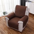 thumbnail image 1 of Funda reversible para sillón reclinable pequeño, para perros, con ancho de asiento de hasta 25 pulgadas, lavable, con correa elástica ajustable para niños y mascotas., 1 of 8