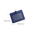 thumbnail image 4 of Inteprter 10 piezas de portatarjetas de identificación, suministros de oficina de negocios, funda protectora informal de colores, funda para tarjetas de Carpetas de archivos Horizontal/Azul oscuro, 4 of 6