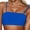 rtim310#- Blue, variant on Women tank top Removable Bandeau Bikini Top solid color sleeveless swimwear Adjustable Straps 2 in 1 print cropped camis Beach Pool,Blue,SIZE XL
