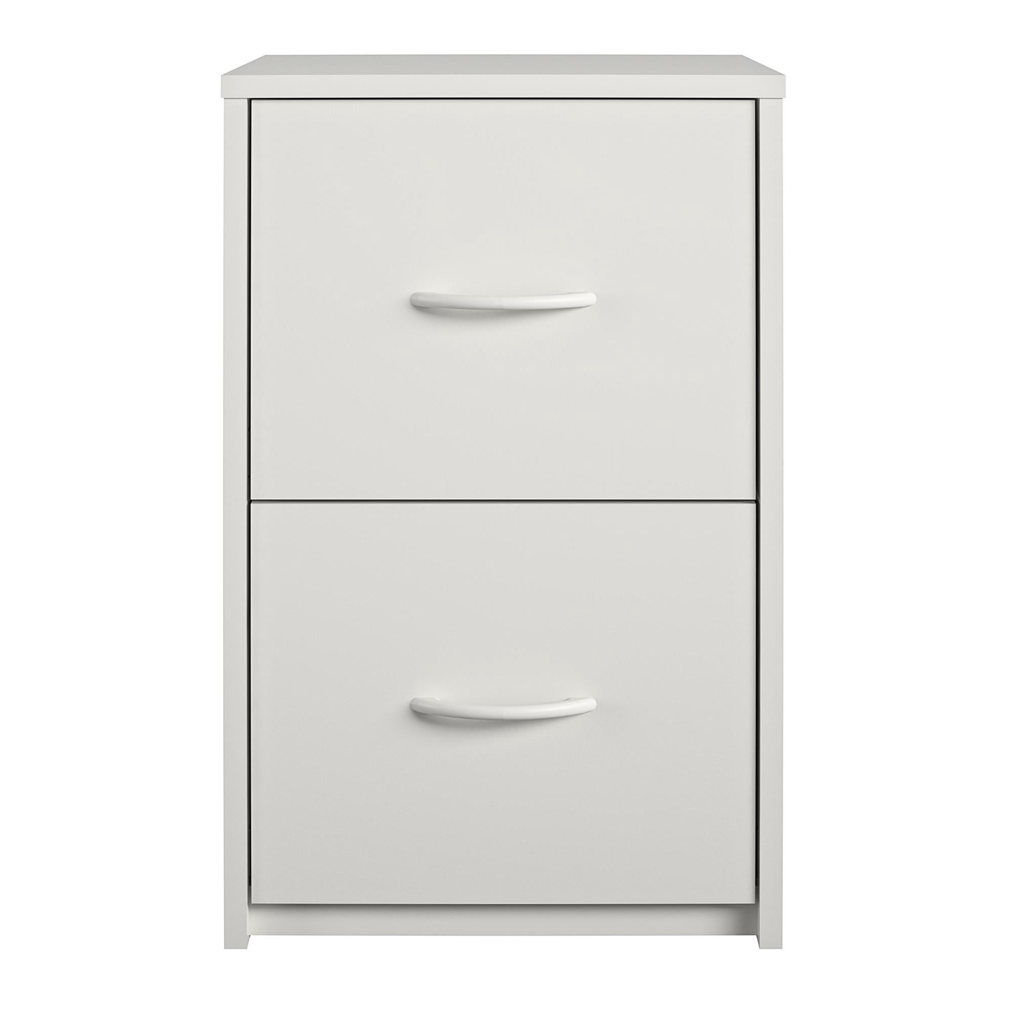 Ameriwood Home Canal 2 Drawer File Cabinet, White